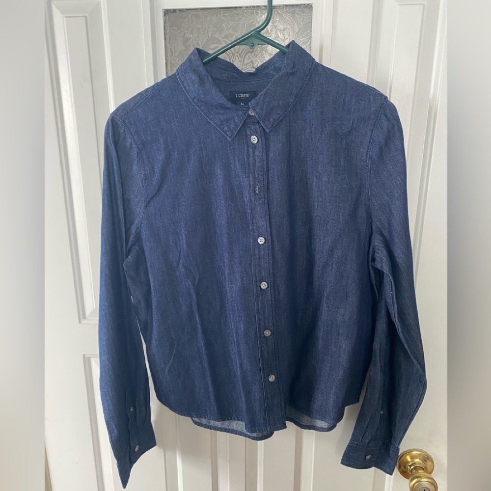 J. Crew Indigo Button-Up Shirt